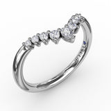 Prong Set Curved Diamond Band