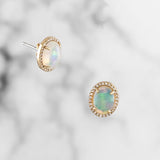 Opal Pendant and Earrings