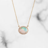 Opal Pendant and Earrings