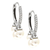 Pearl Huggie Earrings