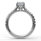 Classic Oval Cut Solitaire With Hidden Halo - Scherer's Jewelers