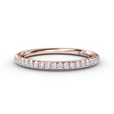 Split Prong Diamond Band
