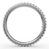 Delicate Modern Pave Diamond Eternity Band