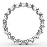 Emerald Cut East-West Diamond Eternity Band
