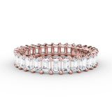 Emerald Cut Eternity Band