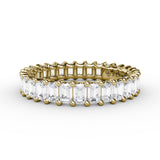 Emerald Cut Eternity Band