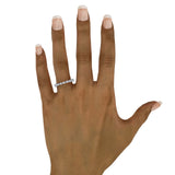 Diamond Pear East-West Eternity Band
