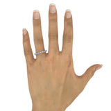 Diamond Pear East-West Eternity Band