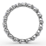 Diamond Pear East-West Eternity Band
