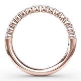 Single Prong Set Diamond Band
