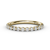 Single Prong Set Diamond Band