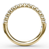 Single Prong Set Diamond Band