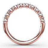 Single Prong Set Diamond Band