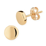 Flat Round Post Earring