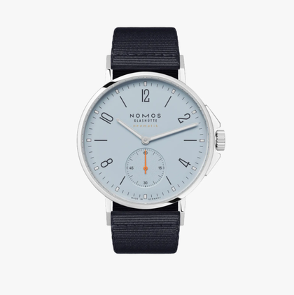 NOMOS Glashutte club campus 38 in all olive on wrist 