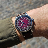 Oris X Cervo Volante Burgundy dial