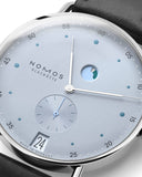 NOMOS Metro date power reserve ice blue