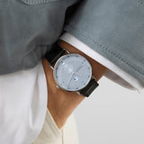 NOMOS Metro date power reserve ice blue