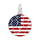 Painted World Soccer Charm