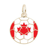 Painted World Soccer Charm