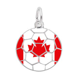 Painted World Soccer Charm