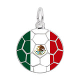 Painted World Soccer Charm