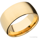 10 mm wide Domed 14K Yellow Gold band.