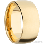 10 mm wide Domed 14K Yellow Gold band.