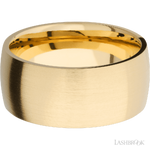 10 mm wide Domed 14K Yellow Gold band.