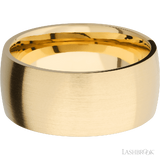 10 mm wide Domed 14K Yellow Gold band.