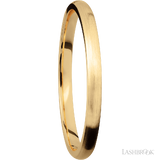 2 mm wide Domed 14K Yellow Gold band.