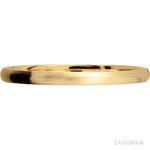 2 mm wide Domed 14K Yellow Gold band.