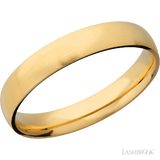 4 mm wide Domed 14K Yellow Gold band.