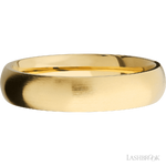5 mm wide Domed 14K Yellow Gold band.