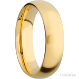6 mm wide Domed 14K Yellow Gold band.