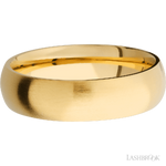 6 mm wide Domed 14K Yellow Gold band.