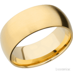 9 mm wide Domed 14K Yellow Gold band.