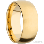 9 mm wide Domed 14K Yellow Gold band.