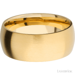 9 mm wide Domed 14K Yellow Gold band.