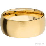 9 mm wide Domed 14K Yellow Gold band.