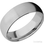 7 mm wide Domed Titanium band.