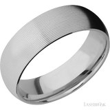 7 mm wide Domed Titanium band.
