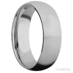 7 mm wide Domed Titanium band.