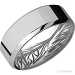 8 mm wide High Bevel Titanium band.