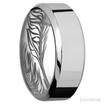8 mm wide High Bevel Titanium band.