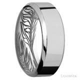 8 mm wide High Bevel Titanium band.