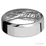 8 mm wide High Bevel Titanium band.