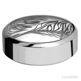 8 mm wide High Bevel Titanium band.