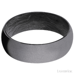 7 mm wide Domed Tantalum band featuring a Forged Carbon Fiber sleeve.