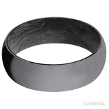 7 mm wide Domed Tantalum band featuring a Forged Carbon Fiber sleeve.